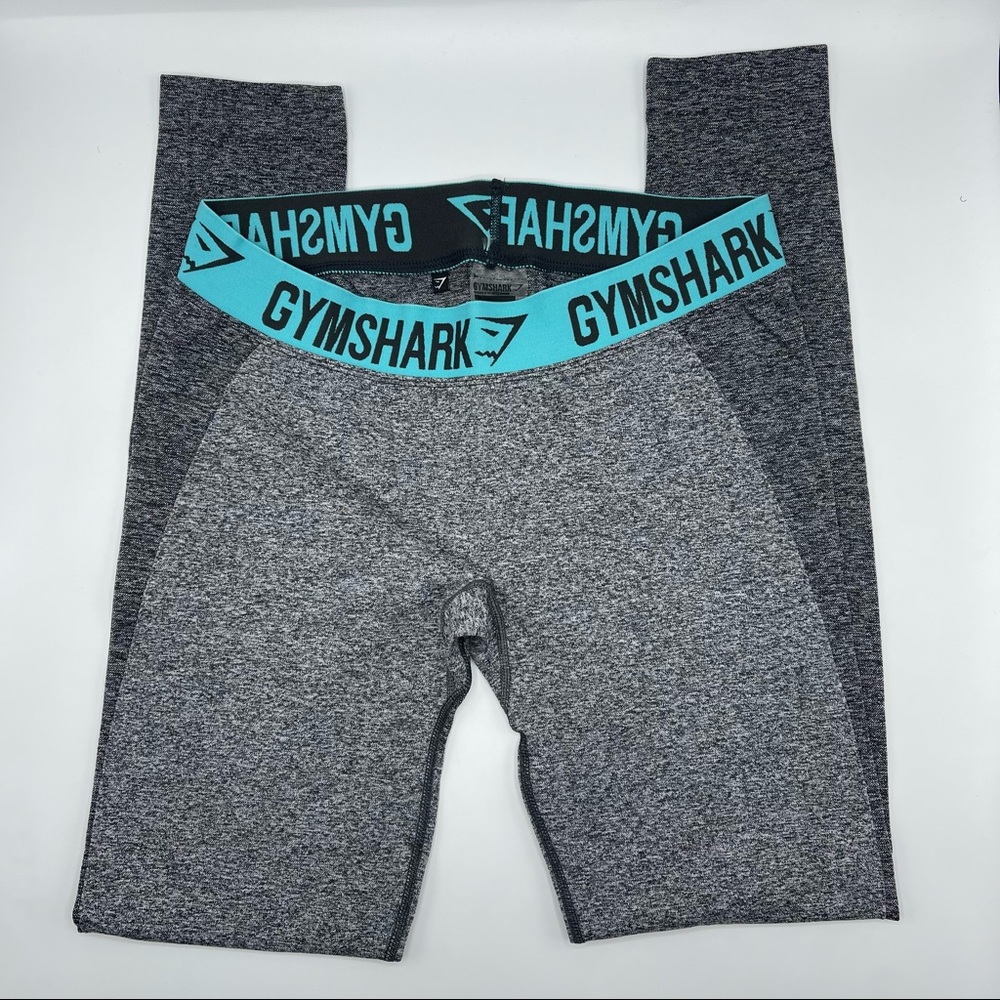 Gymshark flex leggings gray teal size L